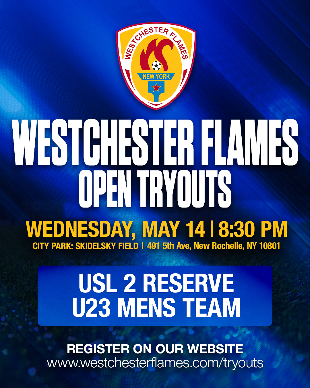 Westchester Flames Tryouts Flyer Final